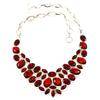 Ювелирные изделия из драгоценных камней «Друзья» из мозамбикского граната, ожерелье 16-18 дюймов