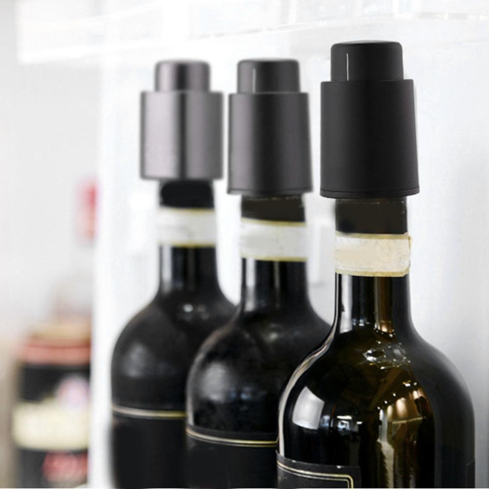 2pcs Leakproof Wine Bottle Stopper Vacuum Pump Wine Preserver Vacuum Wine Stopper Wine Lovers