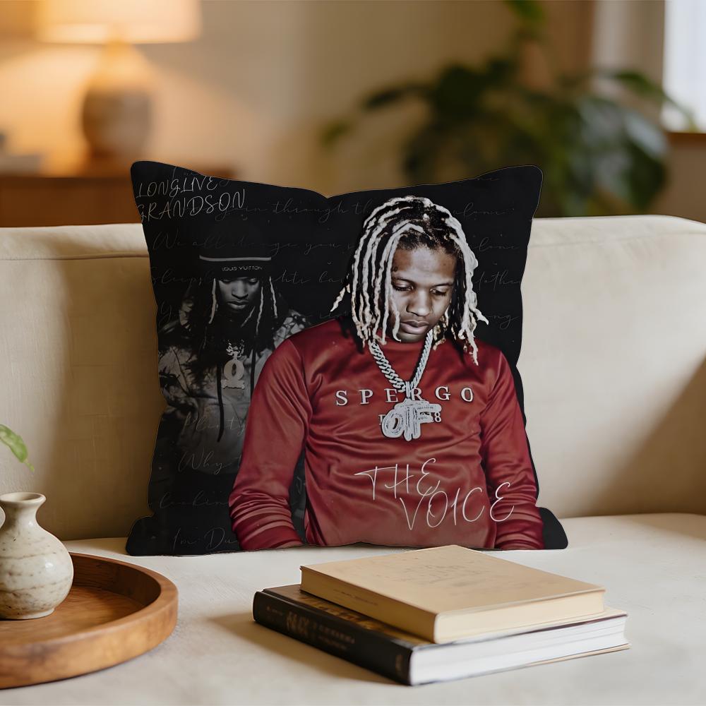 Rapper KKing VVon Cushion Cover Short plush pillowcase for bed sofa carwashable