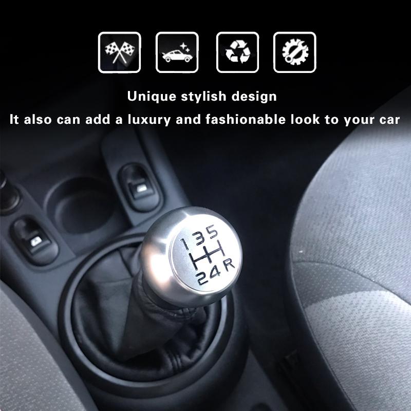 5-ступенчатая ручка переключения передач автомобиля, матовый алюминиевый сплав VTS для Peugeot 106 206 306 406 107 207 307 407 301 308 2008 3008