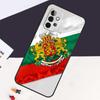 Чехол-паспортница с картой и флагом Болгарии для Samsung Galaxy A54 A34 A14 A52S A12 A22 A32 A52 A50 A51 A71 A13 A53 A33
