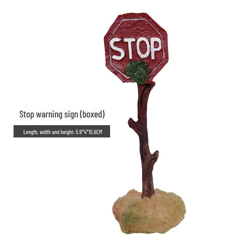 Креативное украшение для аквариума в виде черепа акулы из смолы: Предупреждающий знак «Аквариум» для ландшафтного дизайна.