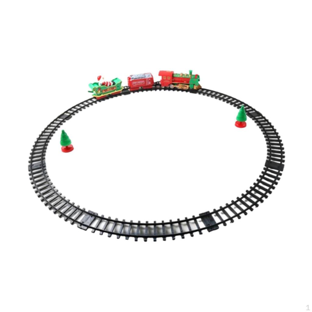 Electric Train Sets Mini Railway Toy Xmas Tree Decoration Carriage Ornament with