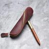 Retro Vintage Leather Pencil Case Leather Handmade Purse Pouch Bag Box Make Up Cosmetic Pen Case Student Stationery Storage Bag