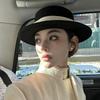 Formal Flat Felt Hat Wide Brim Fedoras Hats New Top Hat for Women  Dress Accessories