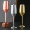 220Ml Stainless Steel Goblets Red Wine Glass Juice Drink Champagne Goblet Party Barware Kitchen Drinkware