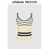 UR 2025 Women's Color-Block Knit Crop Tank Top