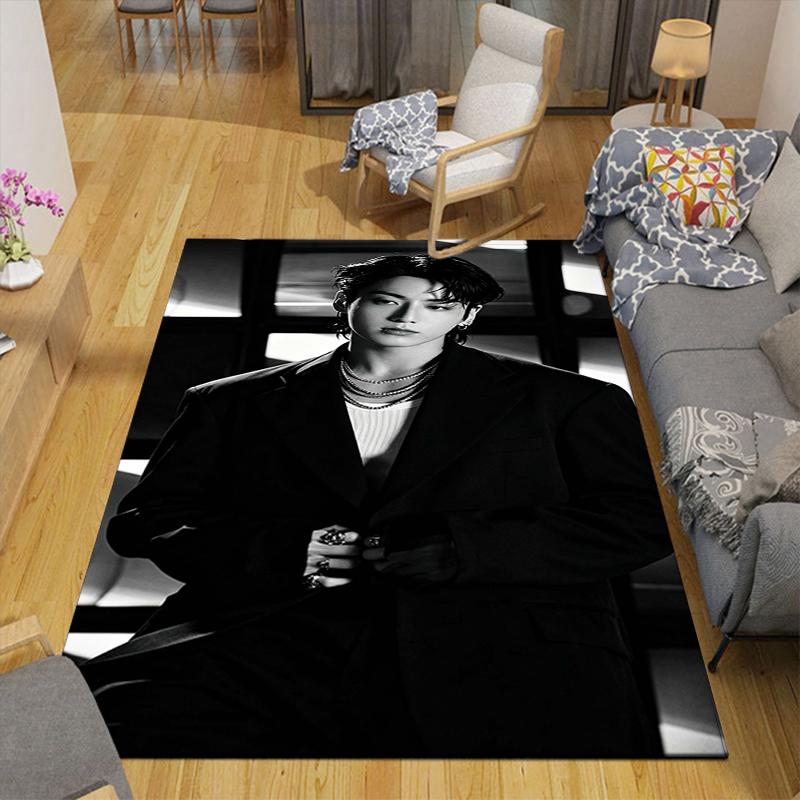 1Pc Urban Fashion Portrait Rug Office Carpet Indoor Outdoor Doormat Nonslip Soft Comfortable Living Christmas Halloween Xmas Gift D92477