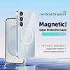 For Samsung Galaxy S25+ Case Compatible with MagSafe Anti Scratch Clear TPU PC Phone Back Cover