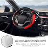 Car Steering Wheel Cover, 15 Inch Premium Leather Breathable Non-Slip Wheels Wrap, Universal Auto Comfortable Steering Wheel Protector For SUV Truck
