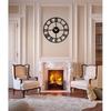 Clock for Home and Hall, Living Room, Bedroom, Office, Antique Big Size Modern Wall Watch for Home Decor ( 50 Cm), Black