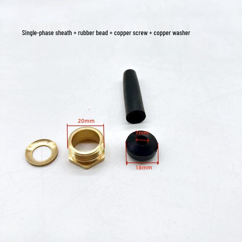 Водонепроницаемый комплект кабельных уплотнителей: Включает медные винты, оболочку шнура питания и клеевые шарики для аксессуаров погружного насоса.