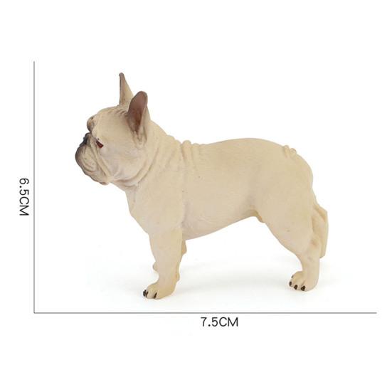 Bulldog Statue Hand Fashion Painted Vivid Party Home Details PVC Bulldog Decoration Puppy Standing Figurine Statue