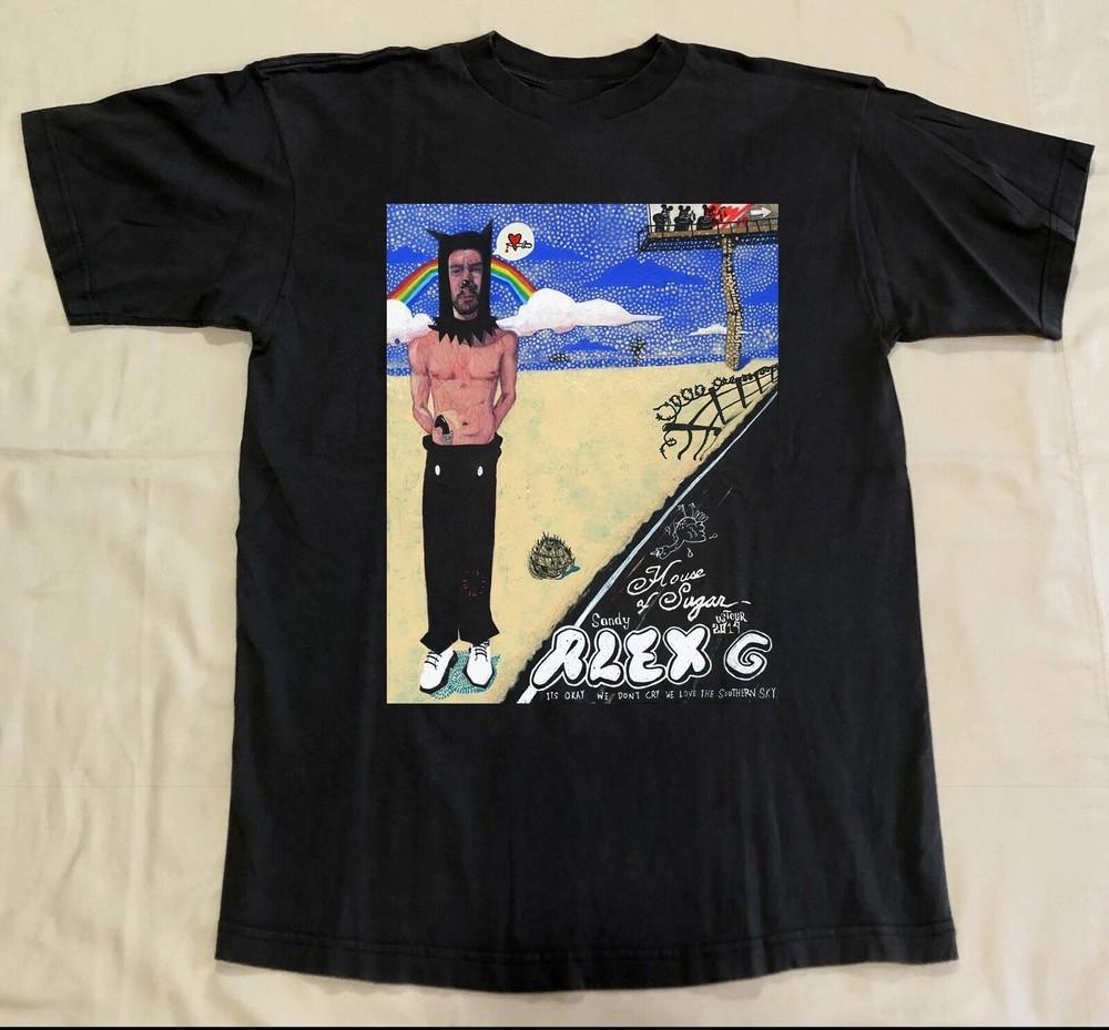 Постер альбома Alex G Музыка Женская Мужская Хлопок BT1987 Унисекс Футболка