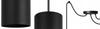 MODERN CEILING HANGING LAMP BLACK LED LAMP