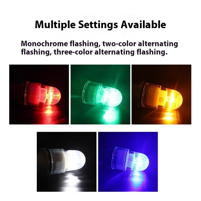 Водонепроницаемая сетчатая сигнальная лампа Предупреждающий свет Морской сигнальный свет Водонепроницаемый светодиодный рыболовный фонарь Рыболовная двойная мигающая лампа Сигнальный буй