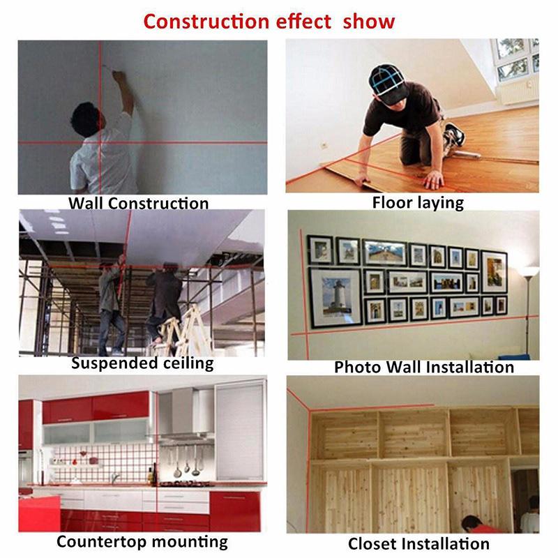 Мини лазерный уровень с 2 линиями, красный горизонтальный инструмент для литья под давлением, высокоточный инструмент для маркировки линий, инфракрасный уровень