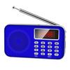 Y-619 Digital Radio LED Display Noise Cancelling PW-cut Memory 2 Inch 3W USB/TF/AUX Mini MP3 Player for the Aged