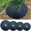12pcs Black Non-woven Weeding Cloth Ring Vegetable Garden Protection Mat Ecological Weed Cloth