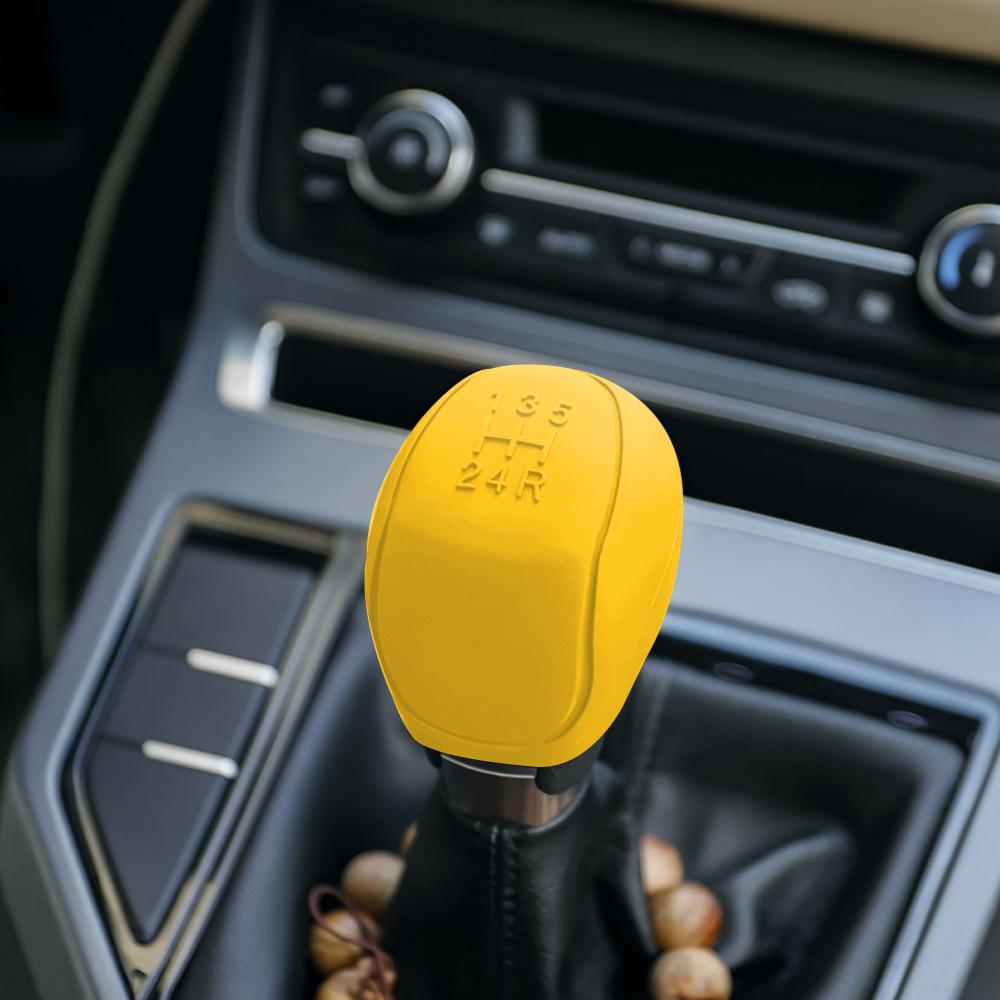 Universal Car Silicone Gear Shift Knob Cover 5 Speed Gear Shift Non-Slip Grip Handle Protective Covers Car Interior Accessories