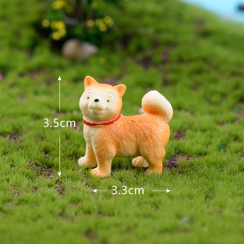 Micro Landscape Decoration Akita Dog-shaped Diy Succulent Creative Bonsai Resin Small Decoration