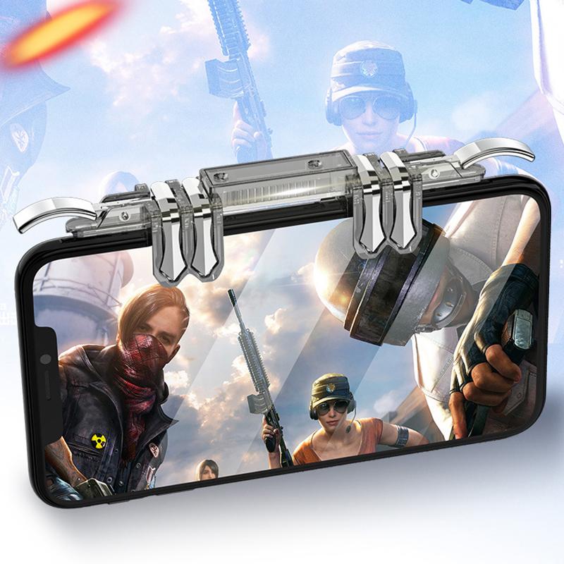 Mobile Gaming Triggers for PUBG/Free Fire/COD - Universal Touch Sensitive Buttons for iPhone Huawei Enhanced Gameplay 5