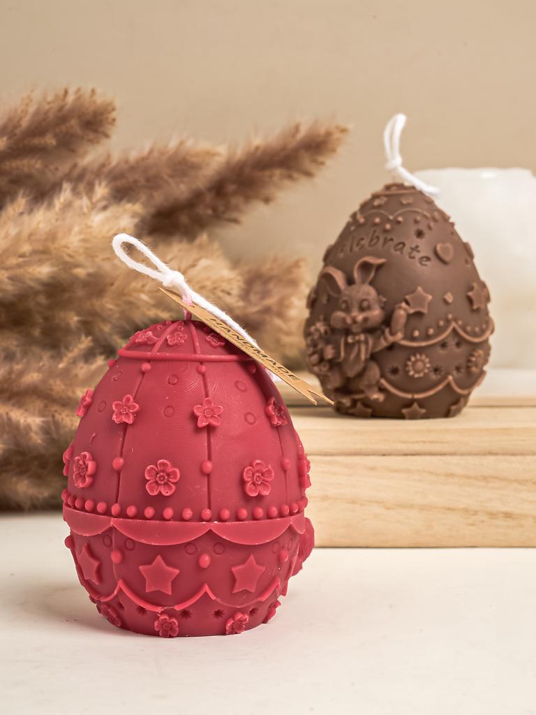 Сделай сам пасхальное яйцо кролика силиконовая форма для свечи 3D рельефный кролик мыло ручной работы гипс смоляные украшения поделки формы домашний декор подарки