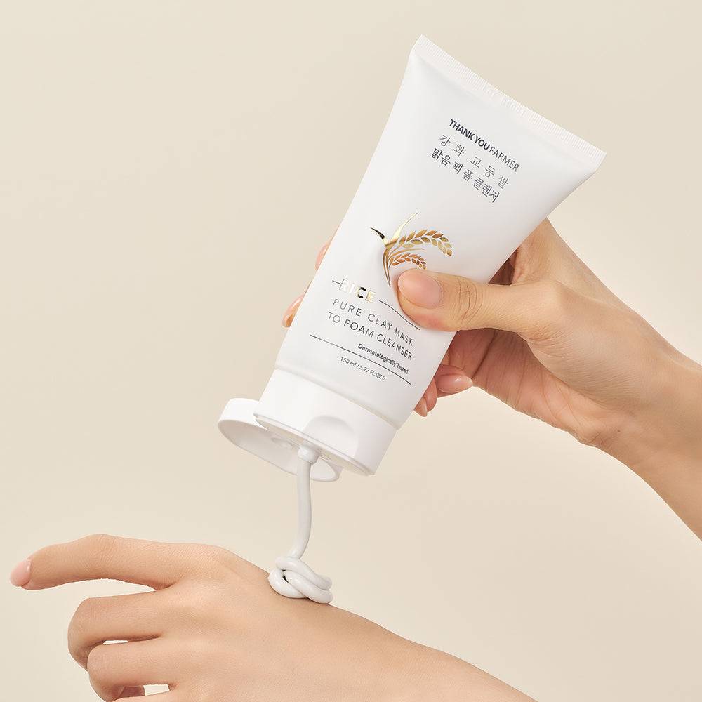 THANK YOU FARMER Rice Bran Brightening Pack Foam Cleanser 150ml