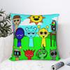 Sprunki Grey Oren Funbot Square Pillow Covers Polyester Home Beats Game Cushion Case Cool Home Decoration Pillowcase