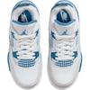 Детские кроссовки Air Jordan 4 Retro PS Military Blue 2024 Бело-белые Нейтрально-серые BQ7669-141
