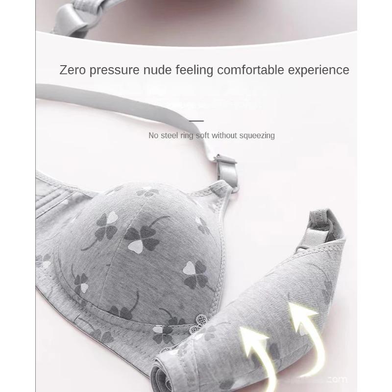 Тонкое нижнее белье большого размера, поддерживающее бюстгальтер с защитой от провисания груди, беспроводной, с эффектом пуш-ап, комфортное дышащее нижнее белье для мам