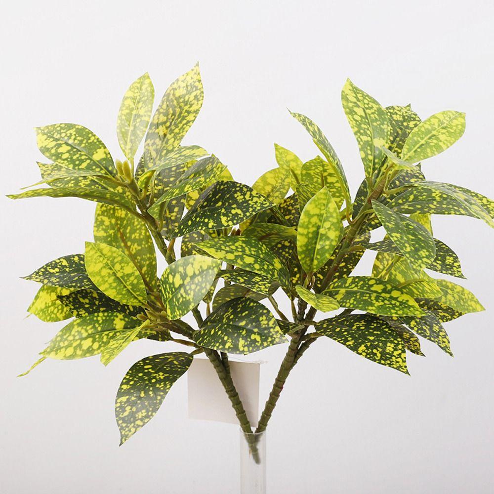 Plastic Artificial Ficus Tree 35 Leaves Fake Ficus Tree Tropical Banyan Tree Wedding Party Decor