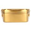 Ланч-бокс 1,5 л, 2-слойный, портативный, герметичный, из нержавеющей стали 304, контейнер для еды бенто, столовая посуда для дома, офиса, золото