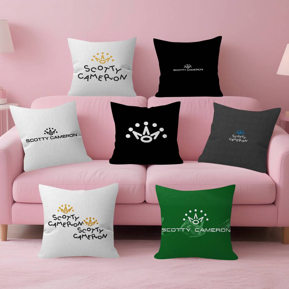 SScotty CCameron Maple Design Cushion Cover Happy Autumn Harvest Decor Holiday Decorati Pillow Cover