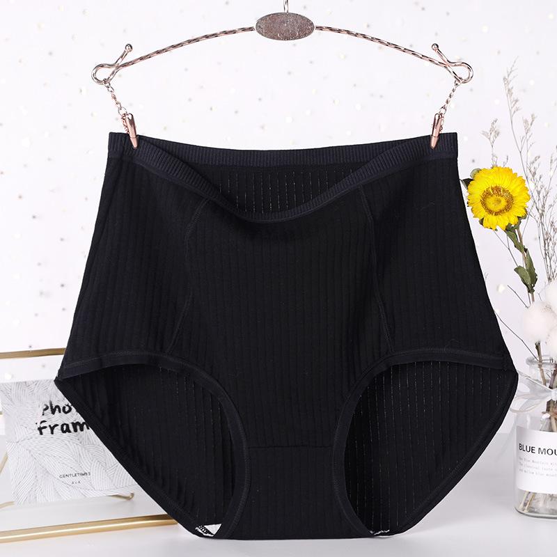 Xl-6XL Middle Aged and Elderly Underpants Pure Cotton High Waisted Panties Plus Size Briefs Women's Underwear Breathable Middle-aged Mother Lingerie