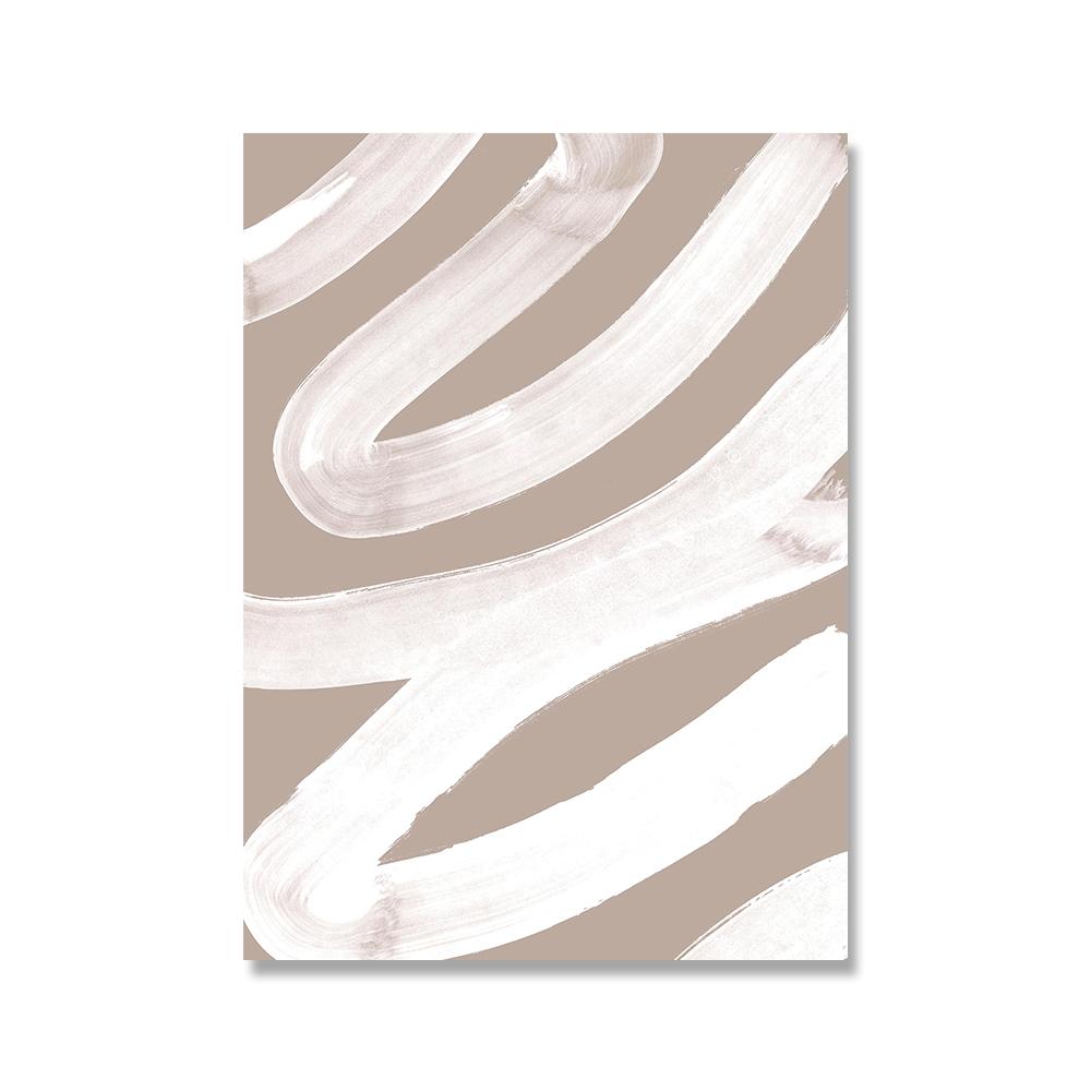 Абстрактные линии лица Галерея искусства Постер Бежевый Черный Холст Картина Модные Бохо Картины Декор Стены Комнаты Интерьер Украшения Дома