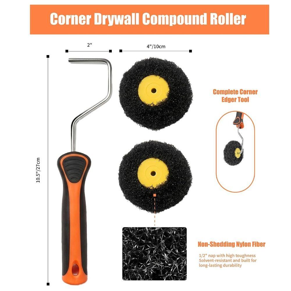 Wall Covering Corner Paint Roller Shed-Resistant Roller Paint Brush Putty Brush Home Improvement