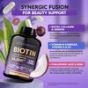 BIOTIN - 25,000 MCG Beauty Complex - For Men and Women - Improves Hair Quality, Metabolism and Immune Health - Vegetarian Capsules