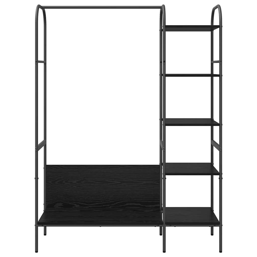 Clothing Rack Black 120 x 44 x 160 cm Engineered Wood