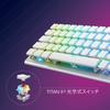 ROCCAT Gaming Keyboard Vulcan II Mini US ANSI English Layout Wired Optical Linear Mini RGB Windows 7 or Later Authorized Distributor White/White (65%)
