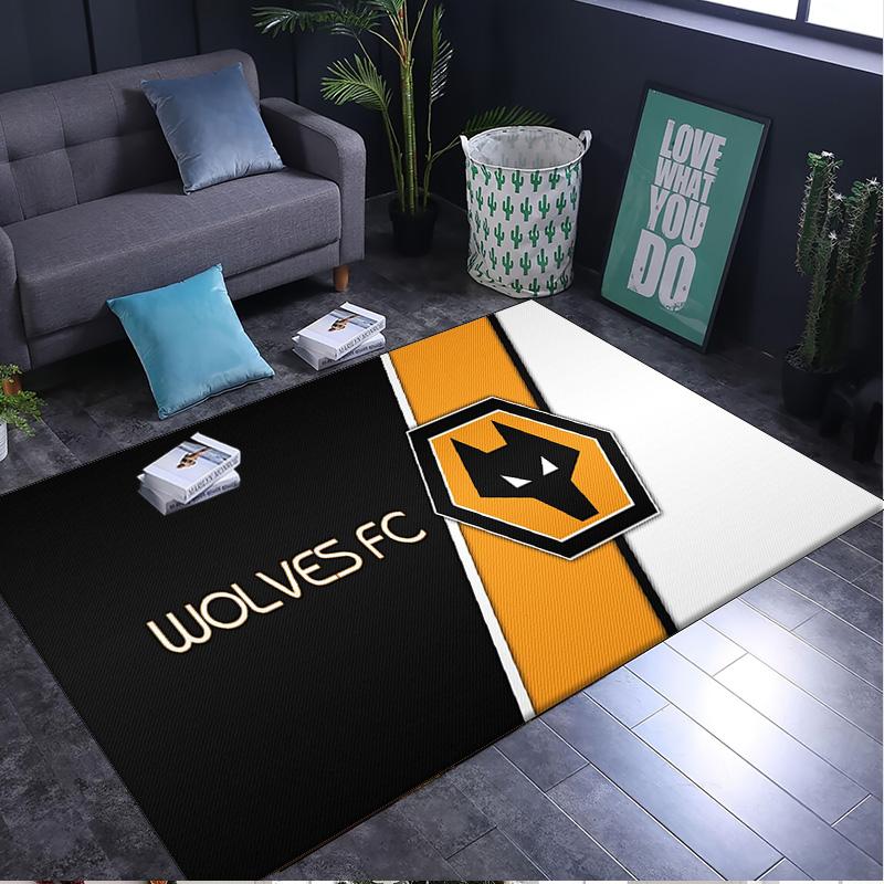 1PC rug Wolf In The Night Wanderers Carpet, Chair Rug,Area Rug for Office Bedroom living rooms bedroom, Doormat decor Christmas fan gifts