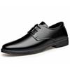 Мужские деловые кожаные туфли мужская формальная одежда синяя толстая подошва низкий каблук супермаркет повседневный тренд мужская обувь