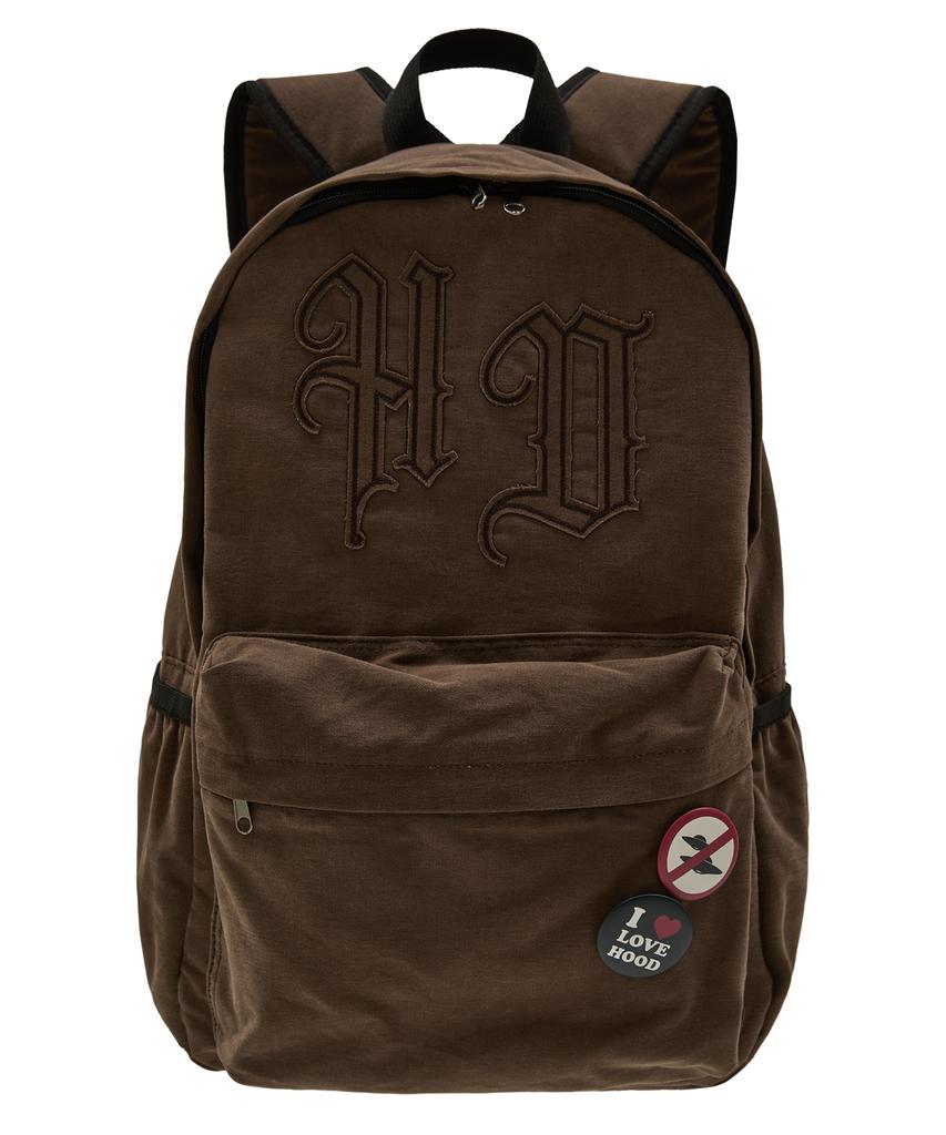 Рюкзак Hoodhood с аппликацией HD Logo, коричневый