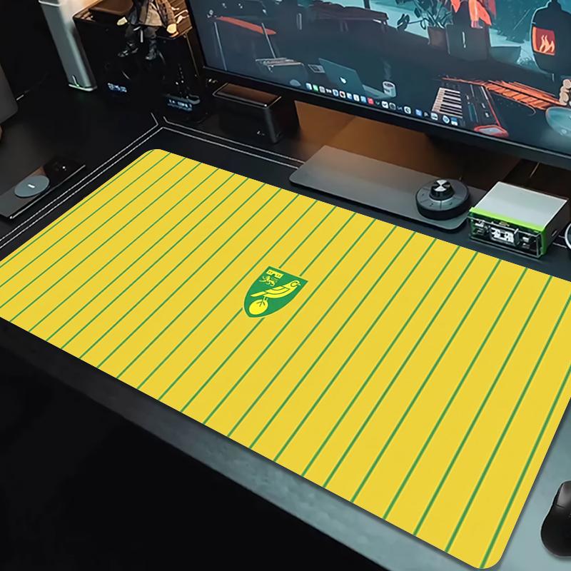 Norwich City Football Club Mouse Pad Large Gaming Table Cushion Non-slip Laptop Tablet Big Mousepad XXL Mat Mini PC Playmat With Lock edge_xia