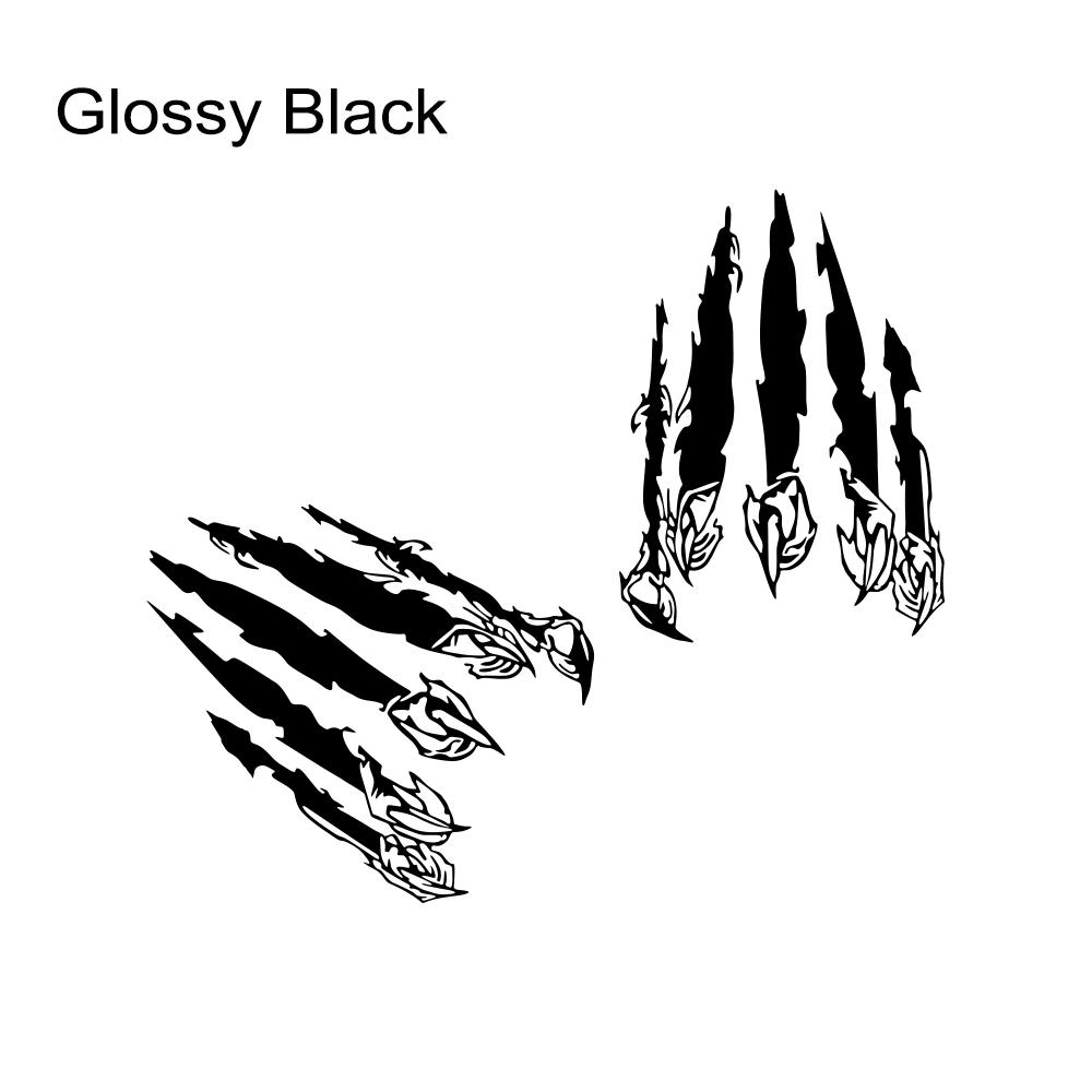 2PCS Car Stickers Beast Claw Paw Print Scratch Marks Creative Decals For Car Body Side Decal Auto Styling Decoration Accessories