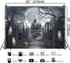 Halloween Backdrop Banner Decorations for Photography 7x5Ft