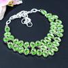Peridot Gemstone Handmade 925 Sterling Silver Jewelry Necklace 18" KG-411