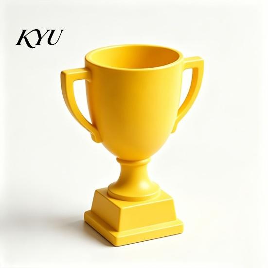 Artistic Desktop Ornament 3D Printed Trophy Pen Holder, Multifunctional Award Shaped Container, Creative Gift for Students Desk Organizer Office