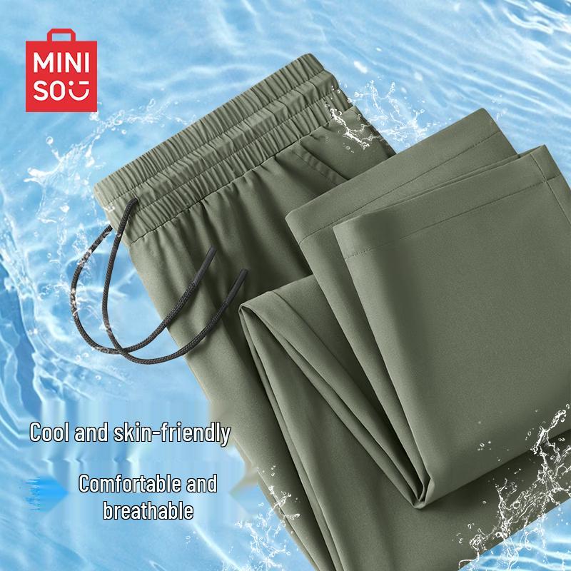 MINISO Men's Summer Quick-Dry Cooling Straight-Leg Casual Pants