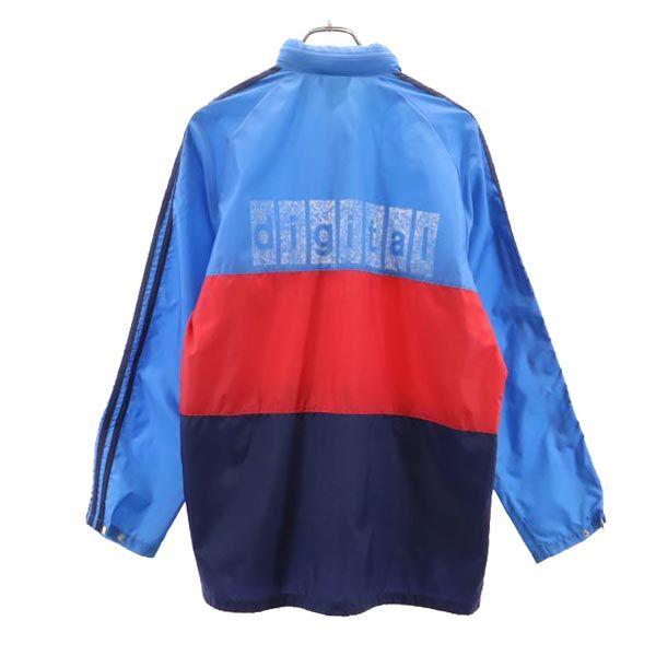Adidas винтажная куртка 80-х с логотипом Трилистник и 3 полосками, нейлоновая, размер 36, горная парка, мужская, б/у